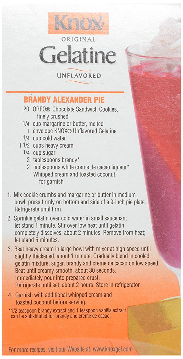 Knox Original Unflavored Gelatin, 32 Packets, 8 Ounce - Perfect for Cooking, Baking, and Jell-O Desserts