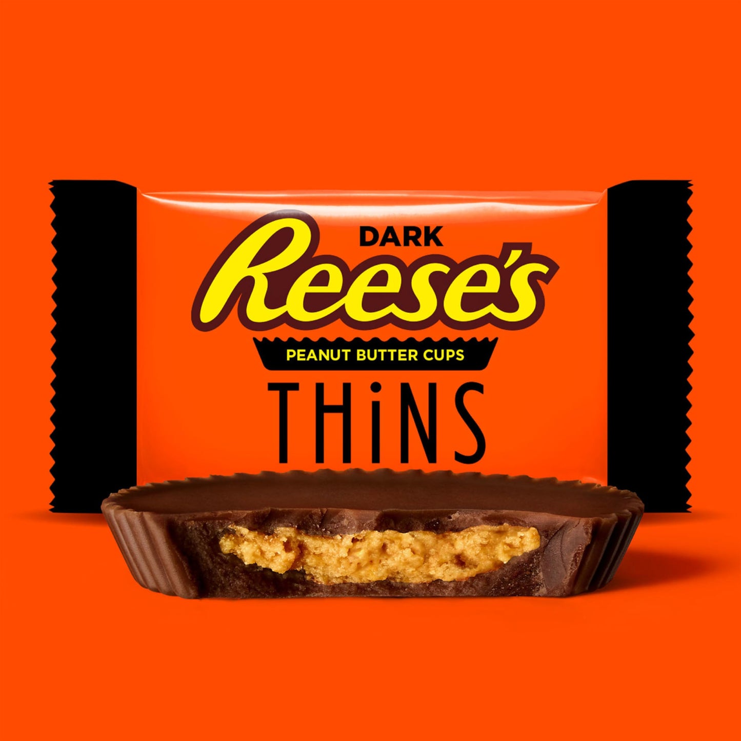 REESES THiNS Dark Chocolate Peanut Butter Cups, Candy Share Pack, 7.37 oz