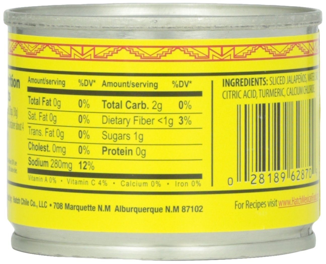 Hatch Chili Jalapenos, Sliced, 4 oz