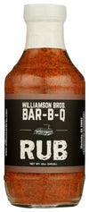 WILLIAMSON BROTHERS Bar-B-Que Rubs, 12 OZ