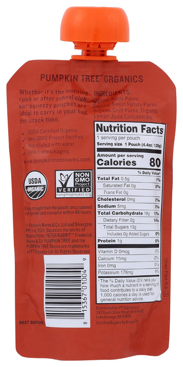 Peter Rabbit Organics Baby Sweet Potato Corn Apple, 4.40 Oz
