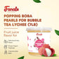 Fanale Lychee Popping Boba Pearls, Vegan, Non Gmo, Gluten Free, Fat Free, Perfect For Bubble Tea, Smoothies, Ice Cream, Desserts