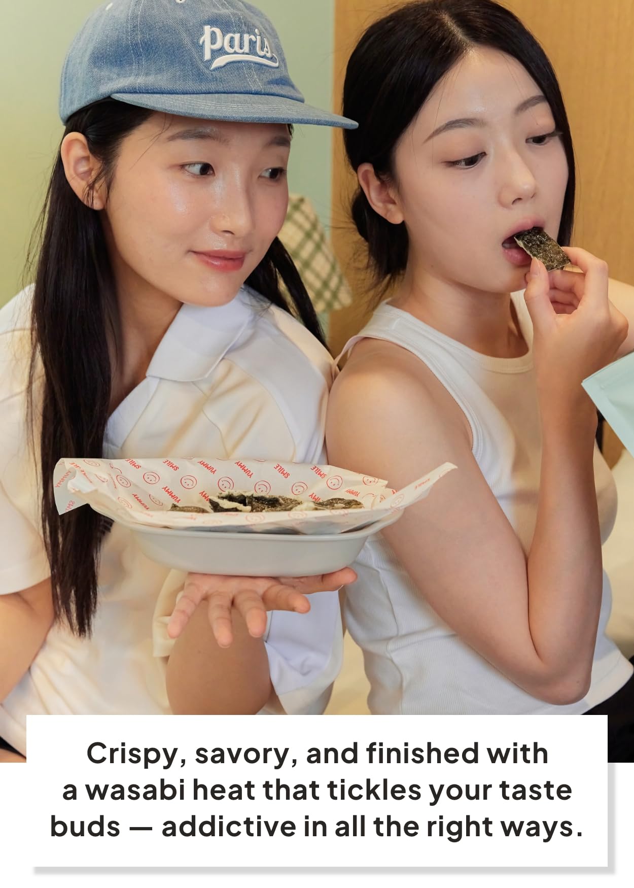 Korean Food Sea*Art Wasabi Flavored Sea  Snacks – 40G (1.41Oz) Zipper Pack – Bold Wasabi Kick, Crispy & All-Natural, Vegan Fusion Gourmet Sea Vegetable Treat, ??, ???