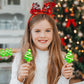 Fruidles Christmas Tree Lollipop, Mixed Fruit Flavor, 24 Count, Multi Color, Individually Wrapped