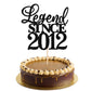 Rsstarxi Cake Topper Glitter Happy 13th Birthday Decoration - Black