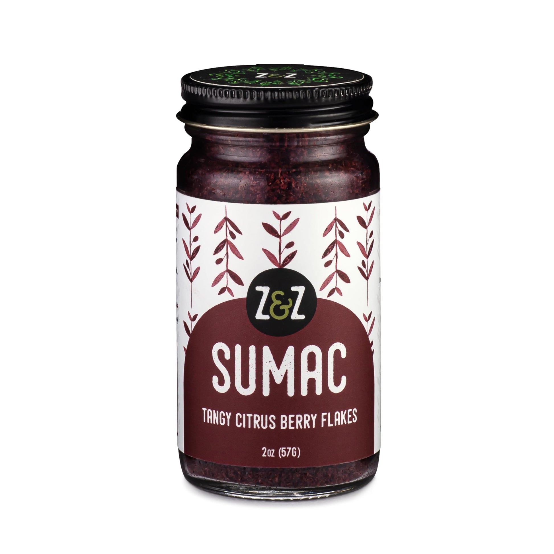 Z&Z Ground Sumac Spice, 2 Oz - Authentic Turkish Seasoning for Marinades, Salads, Rice, & Hummus, Red Color
