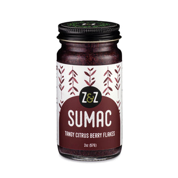 Z&Z Ground Sumac Spice, 2 Oz - Authentic Turkish Seasoning for Marinades, Salads, Rice, & Hummus, Red Color