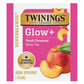 Twinings Superblends Glow+ Vitamin B7 Biotin Peach Flavoured White Tea, 16 Tea Bags (Pack Of 6), Enjoy Hot Or Iced