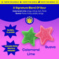 Better Sour Variety Pack  Guava Calamansi  Pomegranate Apricot  and Passion Fruit Sour Gummy Stars  Bold Fruit Flavor  mouthwatering Sour Candy  Vegan and Gluten-Free   6 Pouch Set