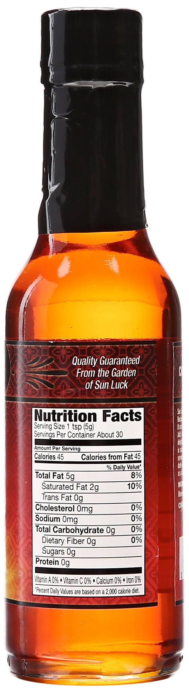 Sun Luck Oil, Hot Chili, 5-Ounce Glass Bottle (Pack of 6)