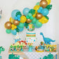 Rssta i Dinosaur 2nd Birthday Cake Topper, Blue, W 6 inch * H 8 inch, Paper, Model XM107-Blue 2, Perfect for Dino Theme Party Decorations