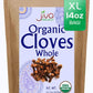 Jiva Organic Cloves Whole 14 Ounce Bulk Bag - Non-GMO, Keto Friendly, Non Irradiated - Organic Dried Clove Buds Bulk