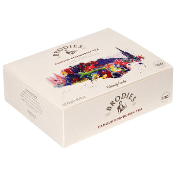 Brodies Tea, Famous Edinburgh Tea, Black Tea Imported From Scotland, Box Of 100 Bags (Pack Of 1)