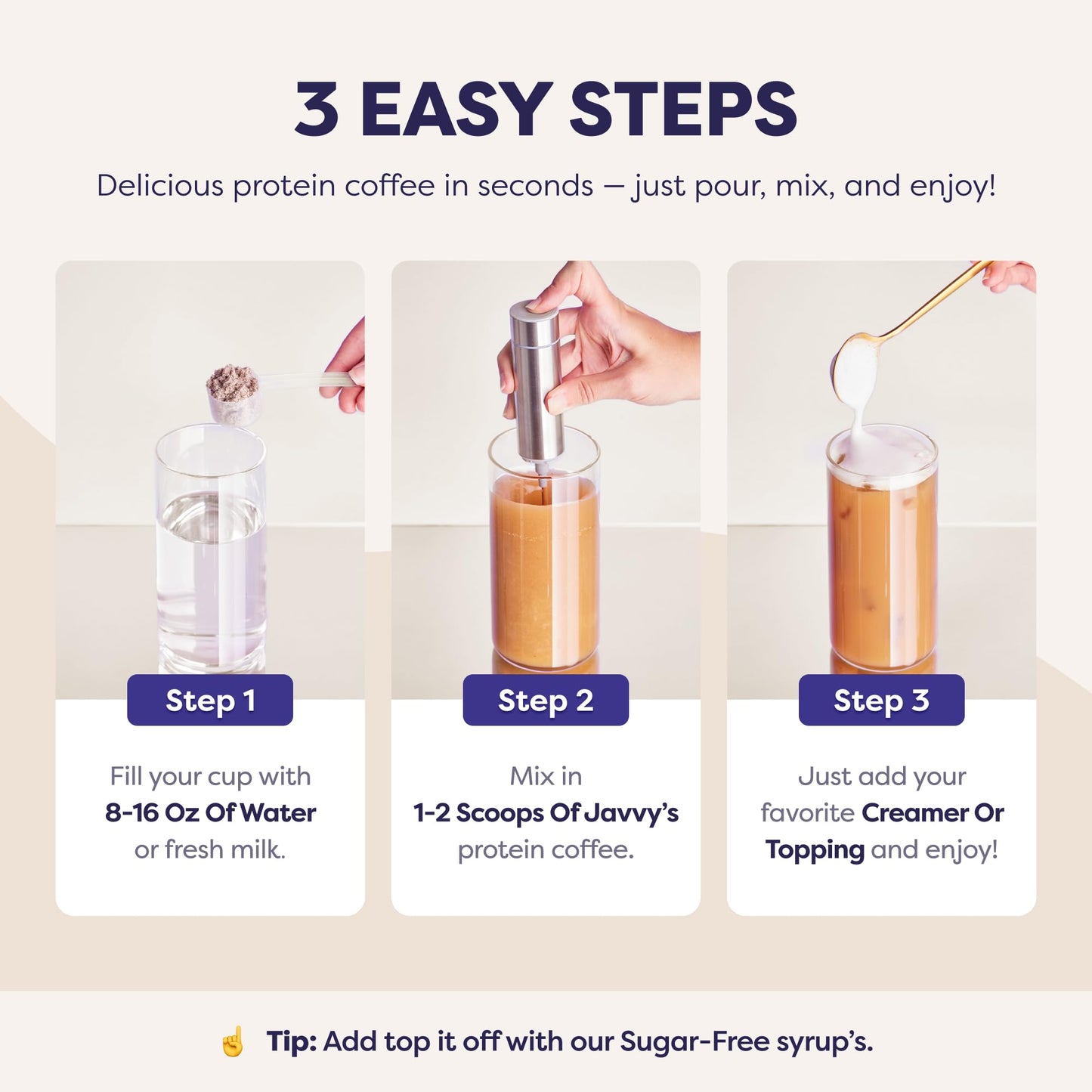 White Chocolate Mocha Protein Iced Coffee - enhanced Whey Protein & Instant Iced Coffees - 100% Natural Cold Brew Coffee - Zero Artificial Flavors & Sweeteners  80 mg Caffeine  0g of Sugar  20 Servings