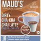 MAUDS Espresso Chai Tea Latte Pods - 18 Count Recyclable Single Serve Tea Pods Compatible with Keurig K Cups