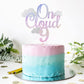 Festusdecor Glitter On Cloud 9 Cake Topper, Cake Topper, Happy 9Th Birthday Cake Decor, Nineth Cake Topper, Dreamy Gradient Colo