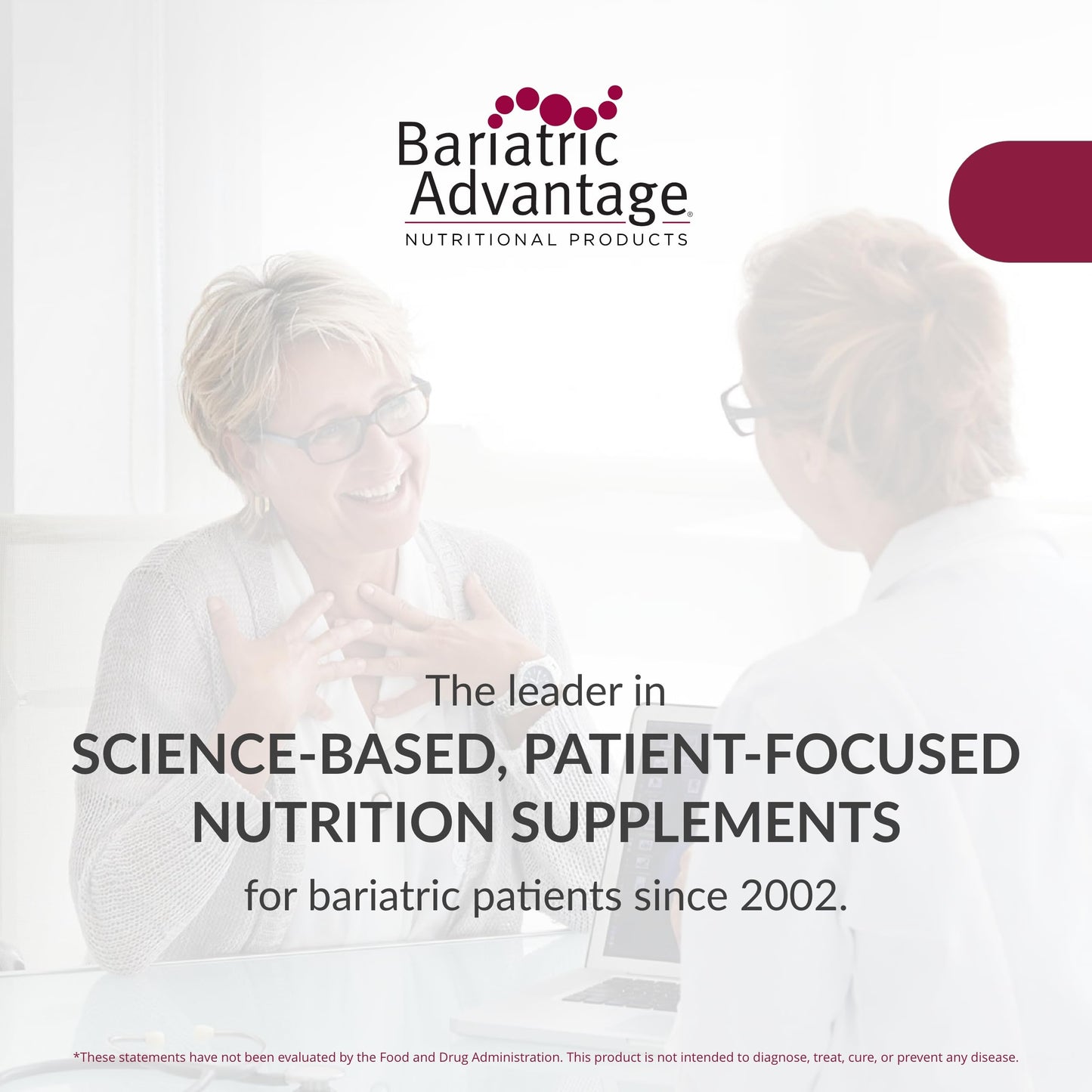 Bariatric Advantage High Protein Meal Replacement Drink Mix, 27g Protein, 45.43 oz, Chocolate Flavor, Whey Isolate, 28 Servings