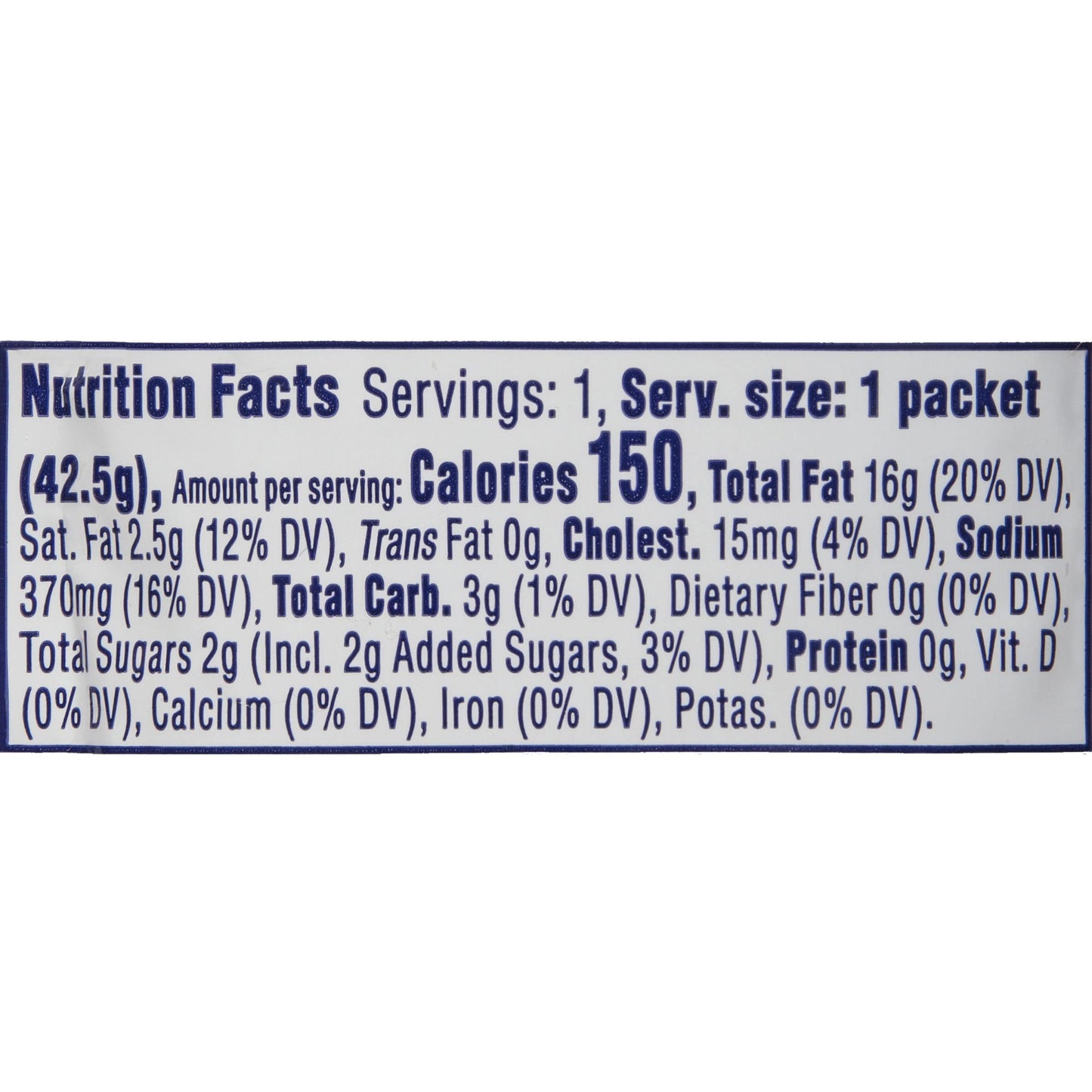 Kraft Ranch Salad Dressing Single Serve Packet (1.5 oz Single Serve Packets, Pack of 60)