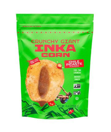Inka Corn Gluten Free Roasted Giant Corn Chile Picante Flavored, 4 Ounce (Pack Of 6)