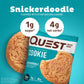 Quest Nutrition Snickerdoodle Protein Cookie, High Protein, Low Carb, Gluten Free, 12 Count, Model QPCSD12M6