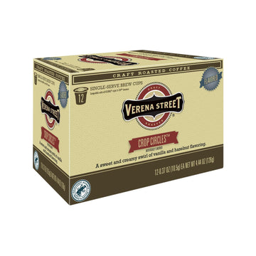 Verena Street Single Cup Pods (72 Count) Flavored Coffee, Crop Circles Vanilla Hazelnut, Rainforest Alliance Certified Arabica C