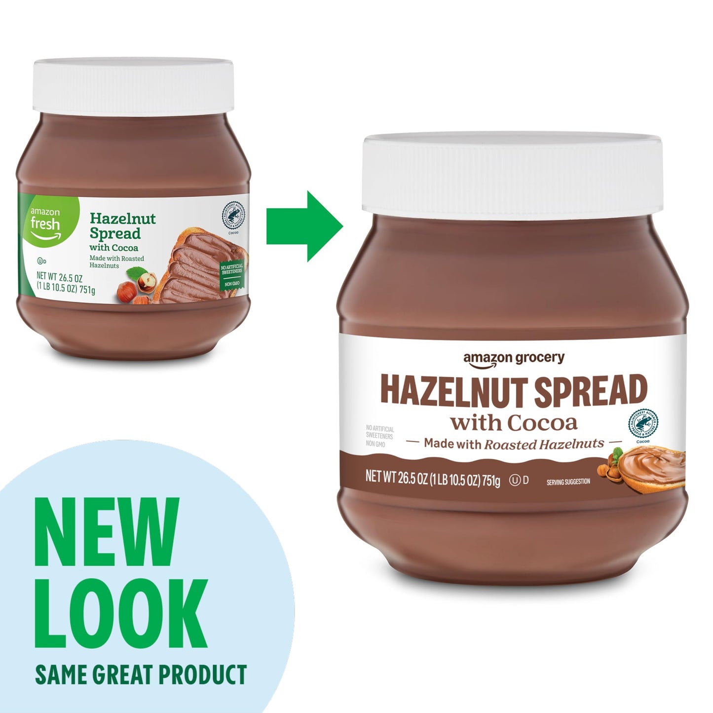 large online retailer Grocery Hazelnut Spread with Cocoa, 26.5 Oz, Pack of 1