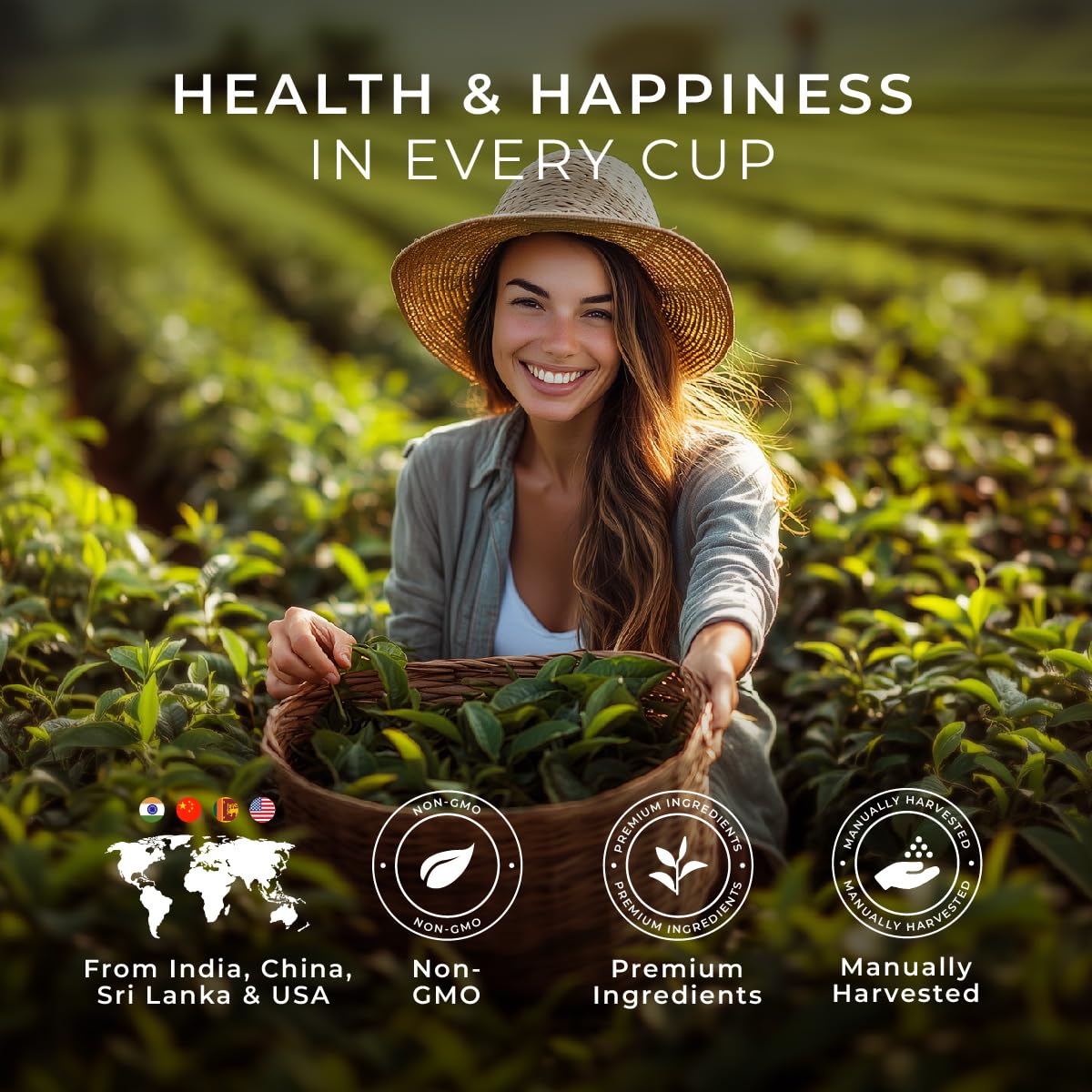 Gya Tea Co Variety Tea Pack Gift Set - 7 Flavors, 16 K Cups for Keurig - Assorted Winter Tea Pods