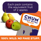 Chum Fruit Bites 100% Real Fruit Snacks | Peach, 40 Pack | Non-Gmo, No Added Sugar Or Preservatives | Top 12 Allergen And School