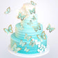 Ercadio 30 Pack 3D Butterfly Cake Toppers Green Butterfly Cake Toppers Mix Sizes Waterproof Arts Butterfly Cupcake Picks For Bab