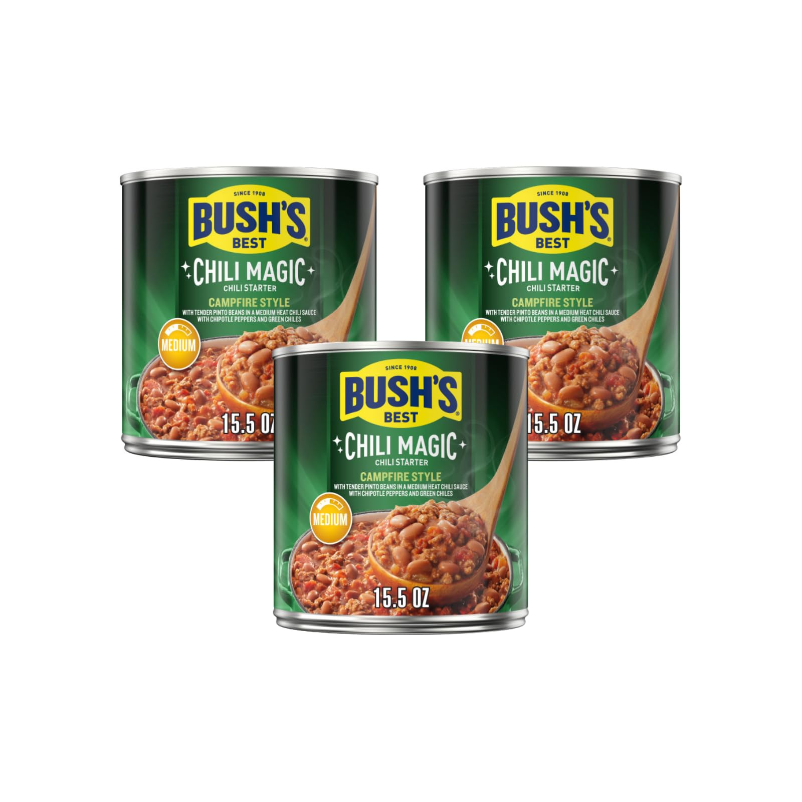 Bush's Campfire Style Chili Magic Chili Starter, 15.5 Oz (Pack of 3)