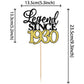 Rssta i Cake Topper - 95th Birthday Decoration, Black Gold, Model XM398-1930