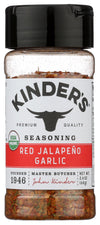 KINDERS Organic Red Jalapeno & Garlic Seasoning, 2.4 OZ