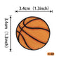 Rssta i 48 Pack Edible Basketball Cupcake Toppers - 1.3x1.3 inches - Sports Ball Decorations for Baby Shower Birthday Party