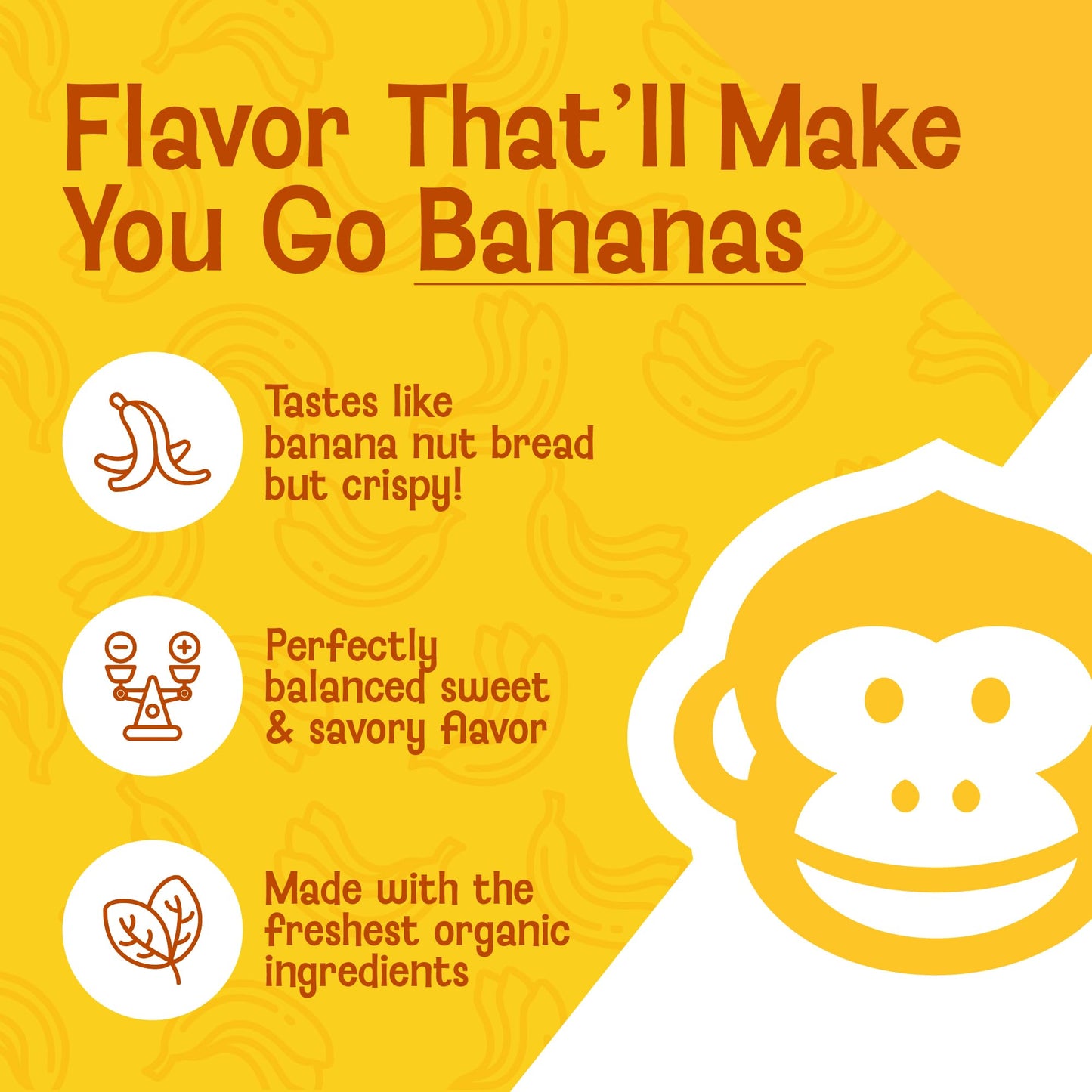 Monkey Brittle Strawberry Banana Crunch Snacks, Vegan & Gluten-Free, 2 Ounce (Pack of 3)