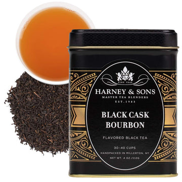 Harney & Sons Black Cask Bourbon 4 Ounce Loose Tea In Tin