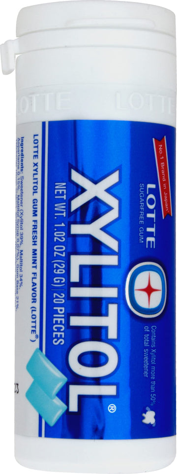 Lotte Xylitol Fresh Mint Gum 1.02 Oz (Pack Of 1)
