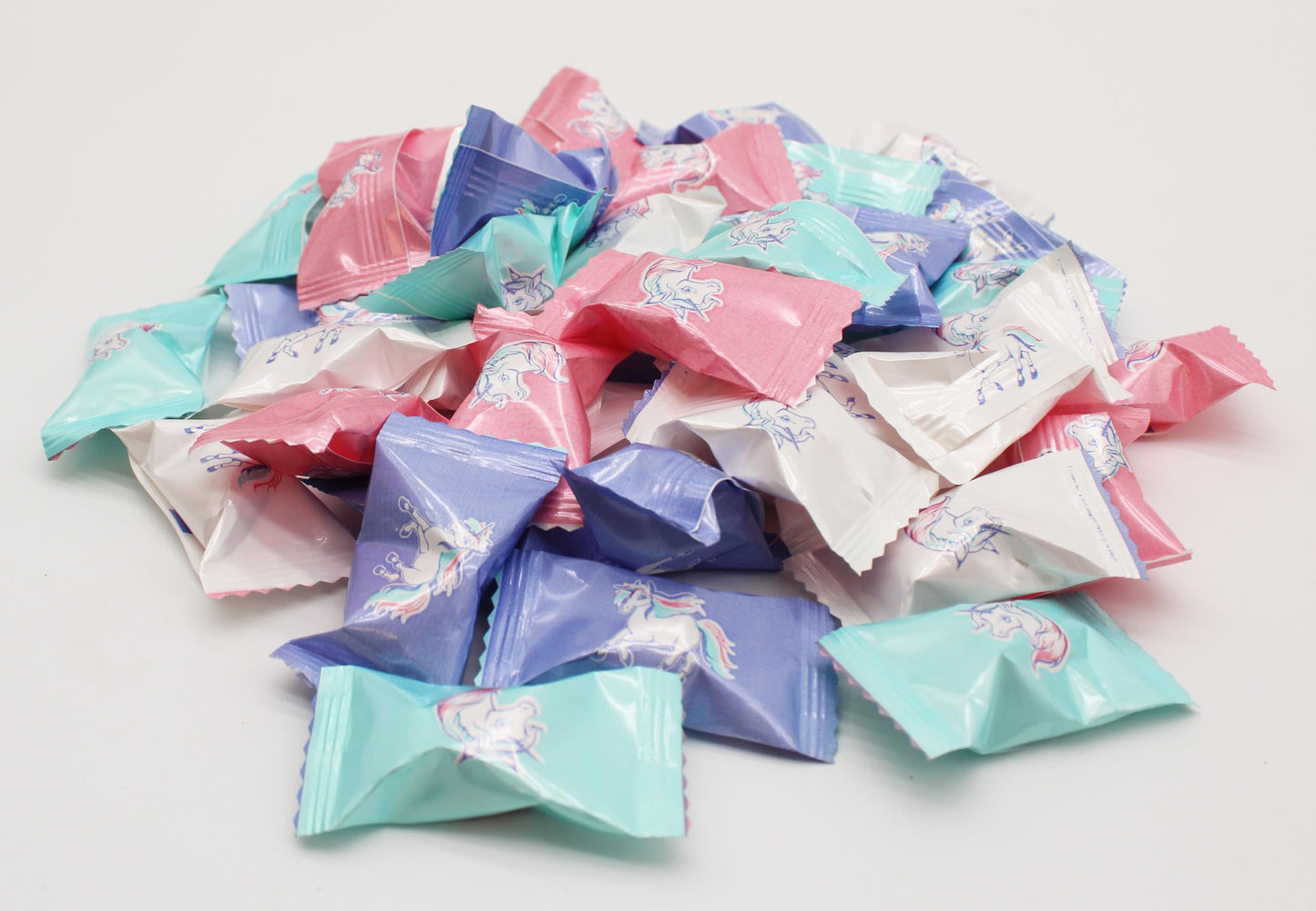 Unicorn Themed Peppermints 100 Count Individually Wrapped - Magical Goodie Treat Sweets Birthday Party Favor Supplies Decoration