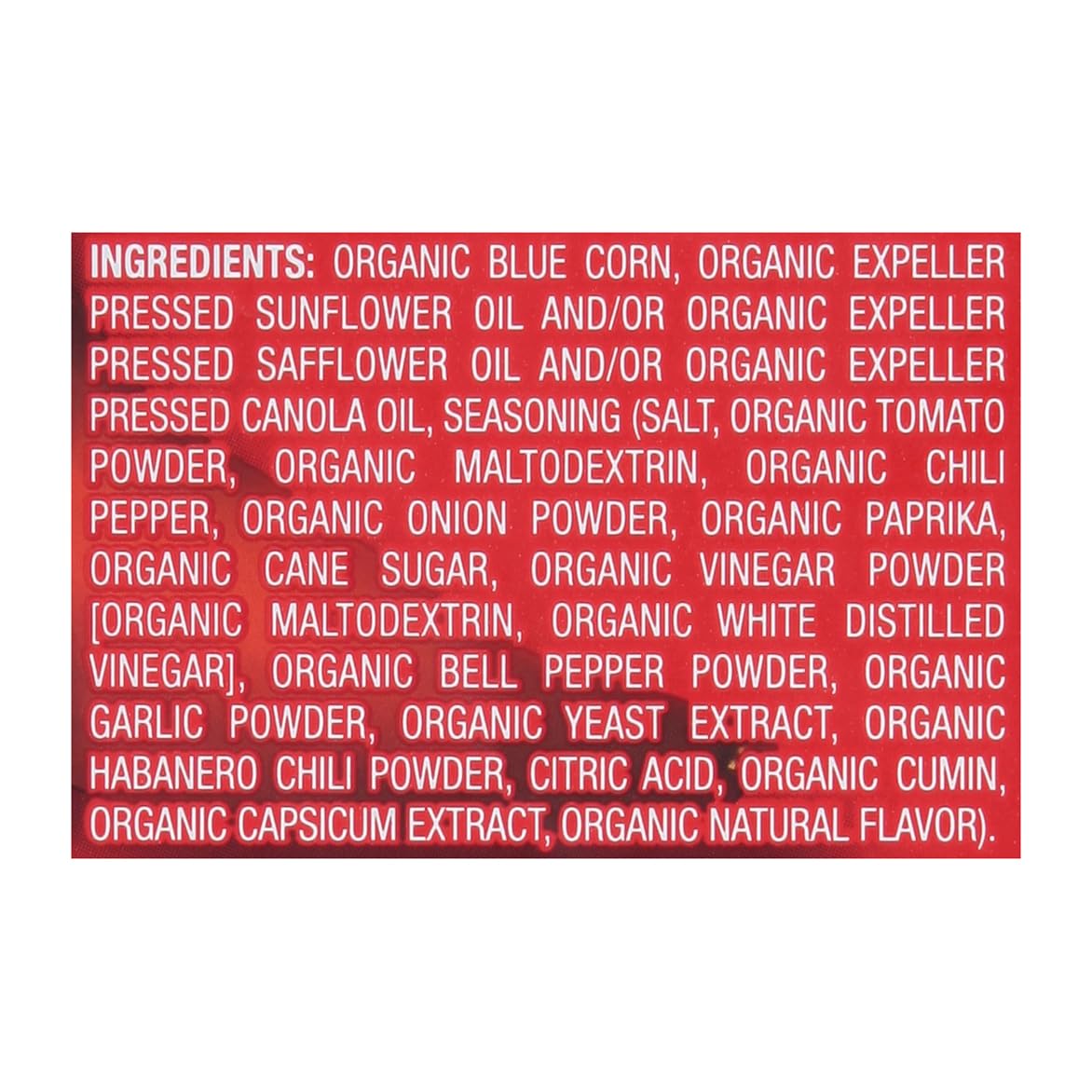 Garden Of Eatin' Organic Red Hot Blues Blue Corn Tortilla Chip 14 Oz