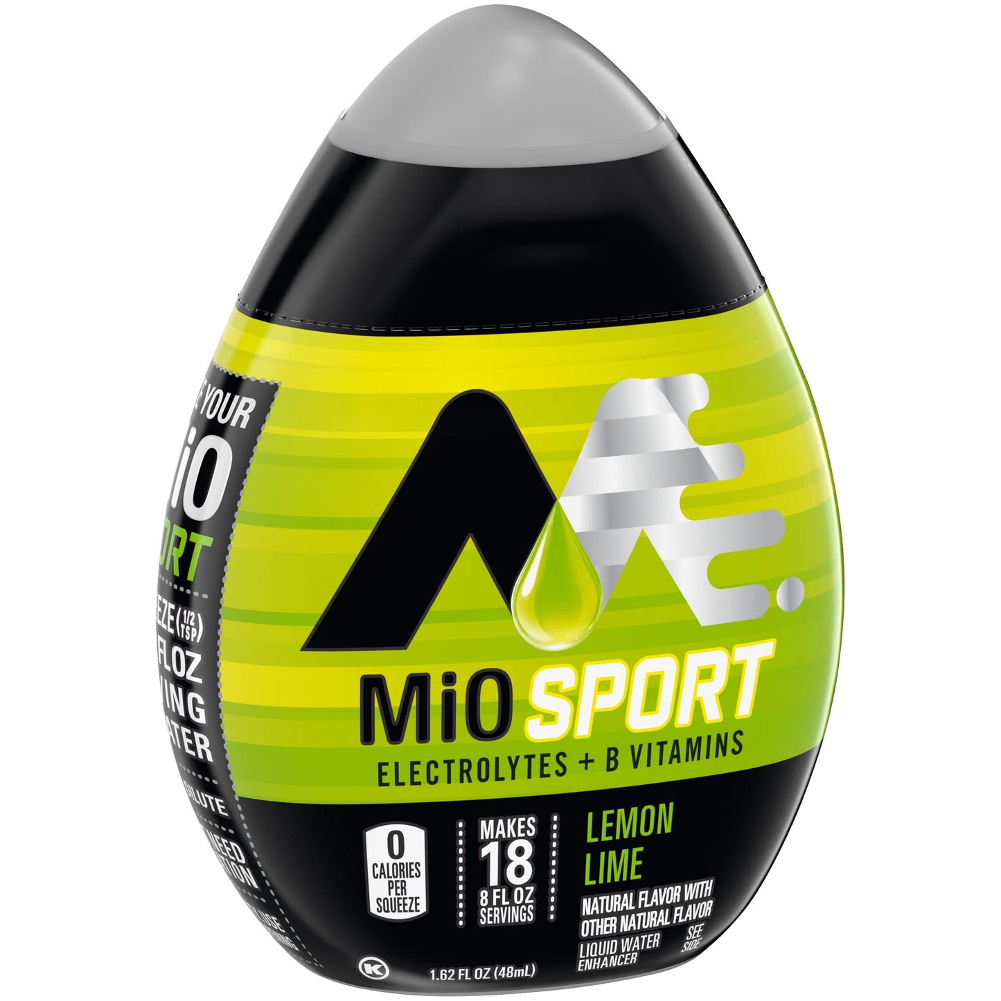 Mio Sport Liquid Water Enhancer, Lemon Lime, 1.62 Ounce, Pack Of 2