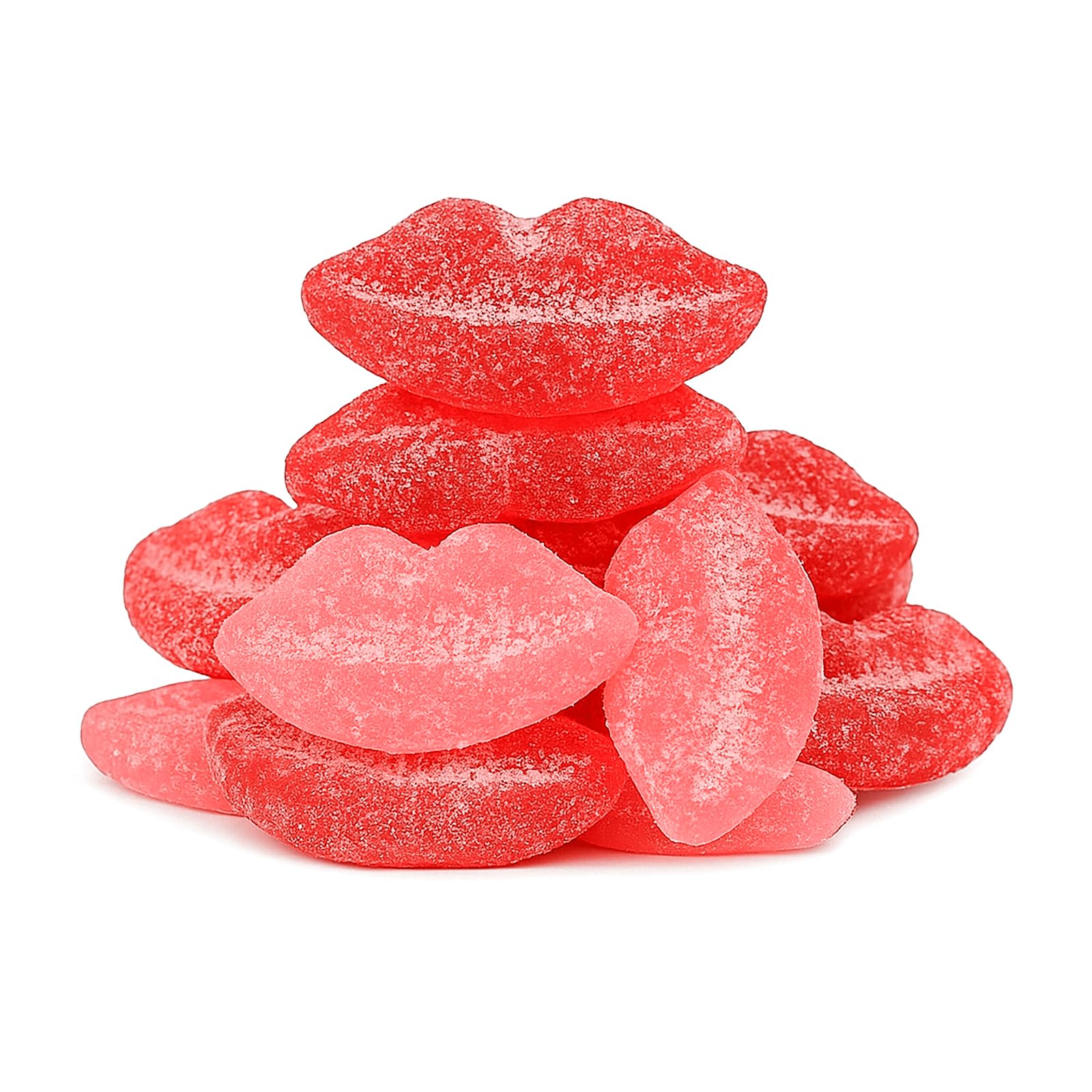 Snack Attack Sour Gummy Lips Candy 2lb Bulk | Vegan, Top 8 Allergen-Free, Gluten & Gelatin Free | Halloween Candy, Movie Night S