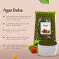 Fanale Matcha Agar Agar Boba, Matcha Jelly Ball, Ready To Serve, Soft Chew Texture, Instant Boba Pearls For Bubble Tea, Frozen Y