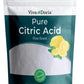 Viva Doria 100% Pure Citric Acid, Food Grade, Fine Grain, 3.5 Lb (1.59 Kg)