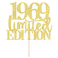 Limited Edition 1969 Cake Topper 56Th Birthday Happy Birthday Cake Topper Men And Women Cheer 56Years Old Handmade Golden Glitter Cake Decoration