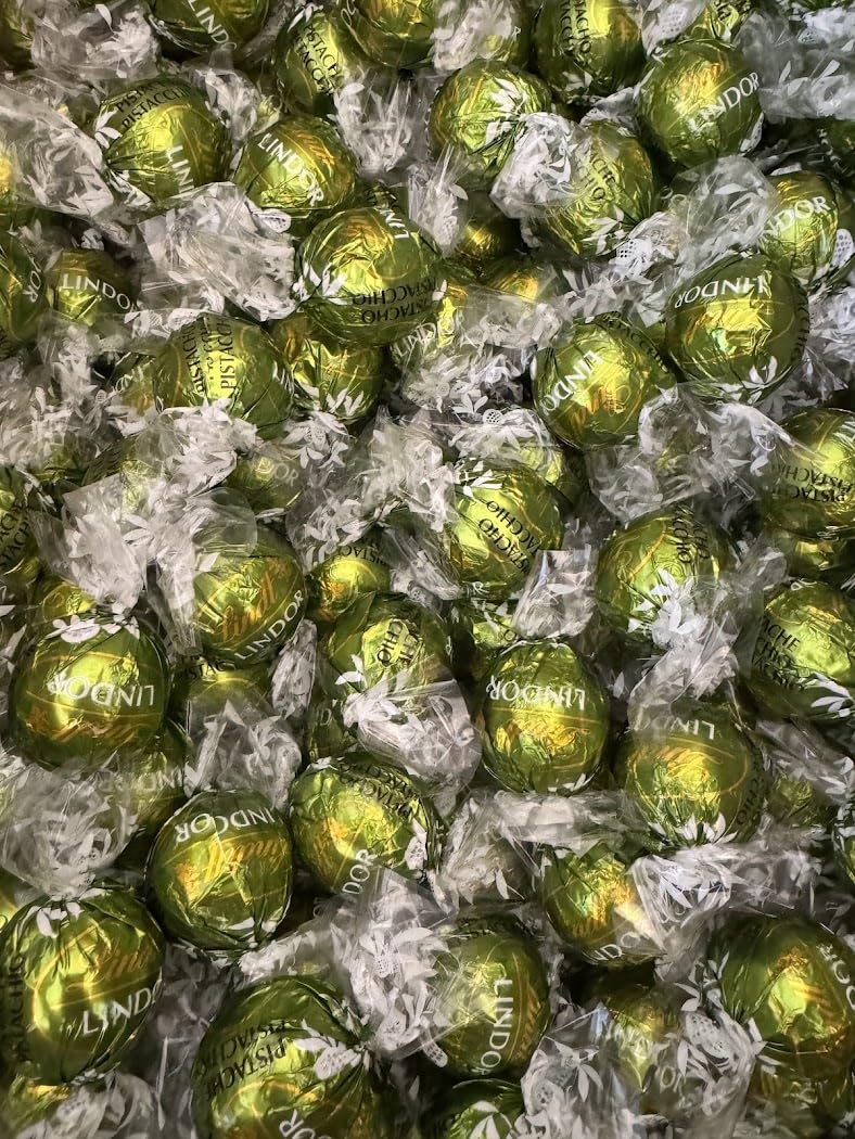 Barbaruss   Bulk Chocolate Truffles, Pistachio Flavor, Small (20-pc)