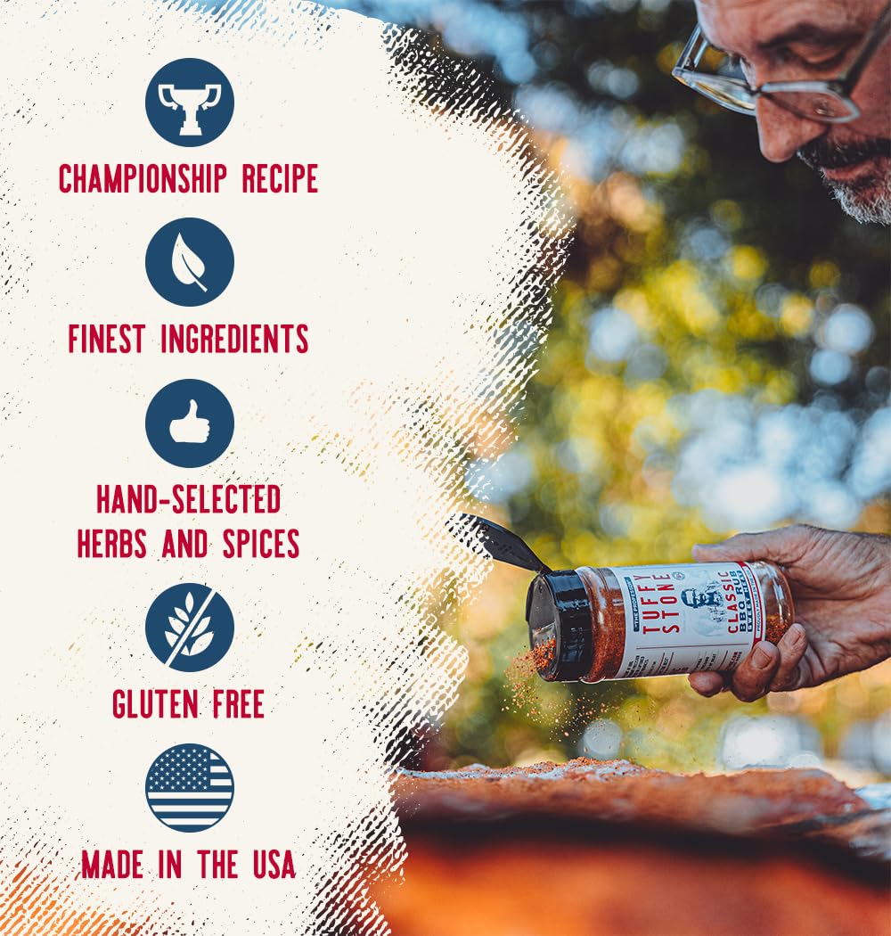 Tuffy Stone Everything Seasoning | 6X World Barbecue Grand Champion | All-Purpose Bbq Spice Rub | Versatile Seasoning | 6.95 Oz