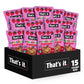 Thats it. Fruit Crunchables Apple + Strawberry Crisps, 15-Pack - 100% Real Fruit Snacks for Kids, Plant-Based, Non-GMO, Gluten-F