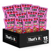 Thats it. Fruit Crunchables Apple + Strawberry Crisps, 15-Pack - 100% Real Fruit Snacks for Kids, Plant-Based, Non-GMO, Gluten-F