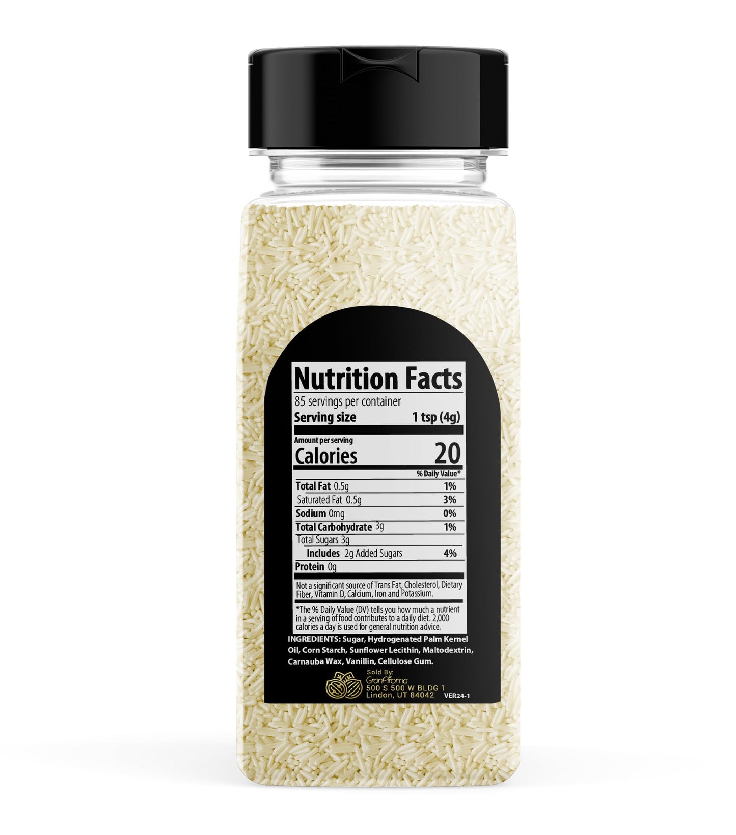 Granaroma White Sprinkles, 12 Oz, Decorative, Cakes & Cupcakes