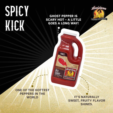 Louisiana Pepper Exchange Fresh Pepper Replacement (Ghost Pepper Puree), 64 oz