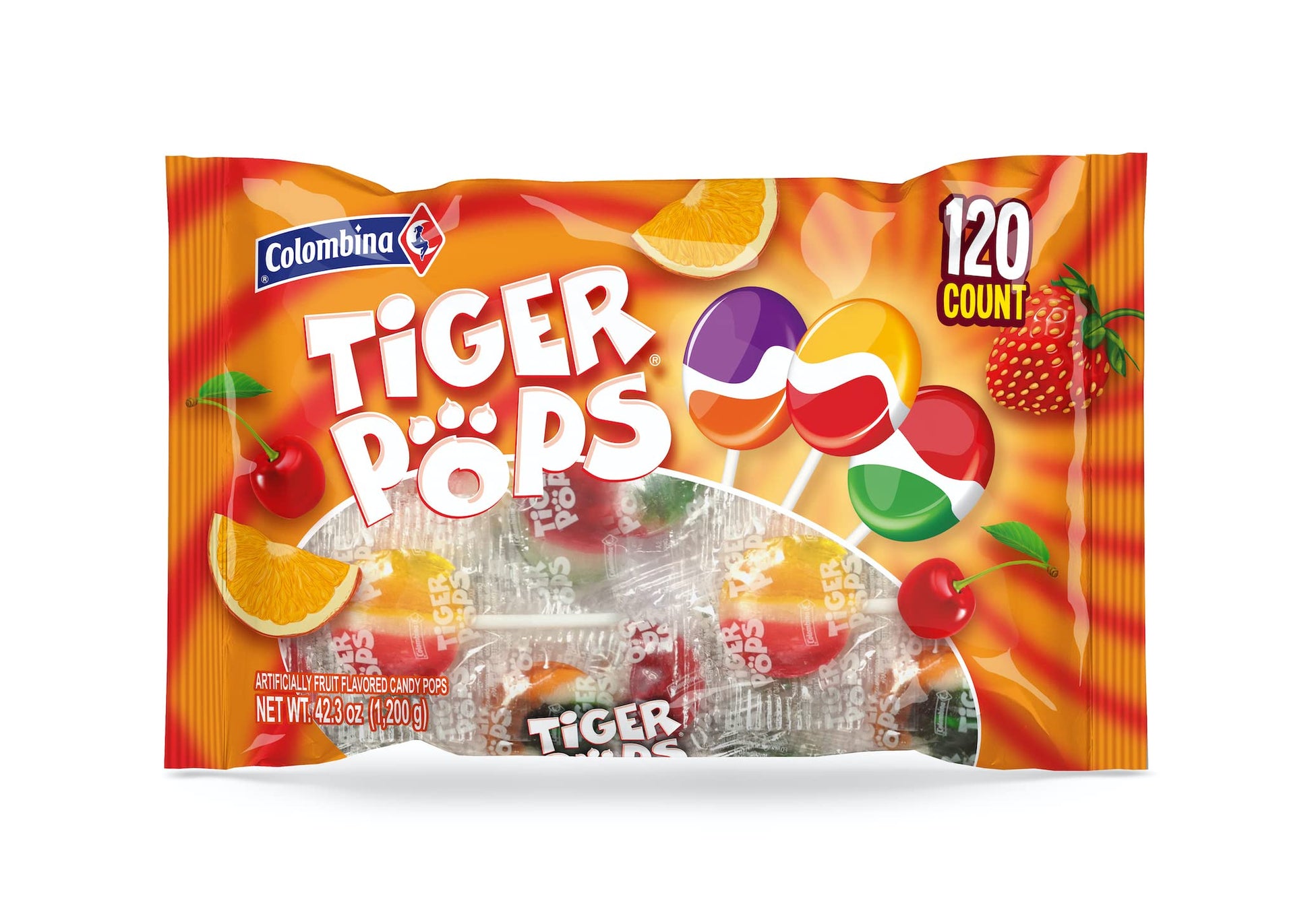 Colombina Tiger Pops 120 ct